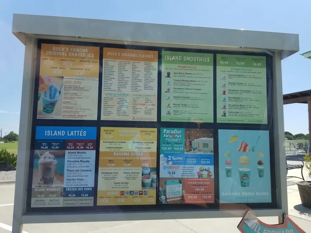 Menu_Bahama Buck's - Double Oak_Double Oak, TX_image_old_2