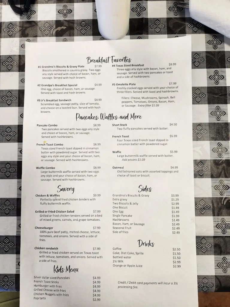 Menu_Biscuits & Gravy Neighborhood Kitchen_Donna, TX_image_old_1