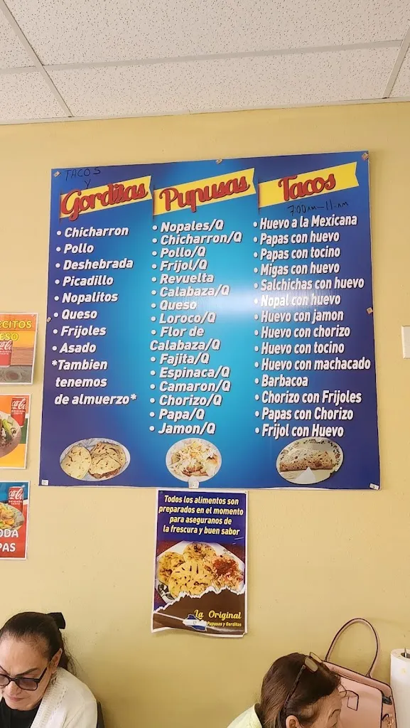 Menu_La Original Pupusas Y Gorditas_Donna, TX_image_old_1