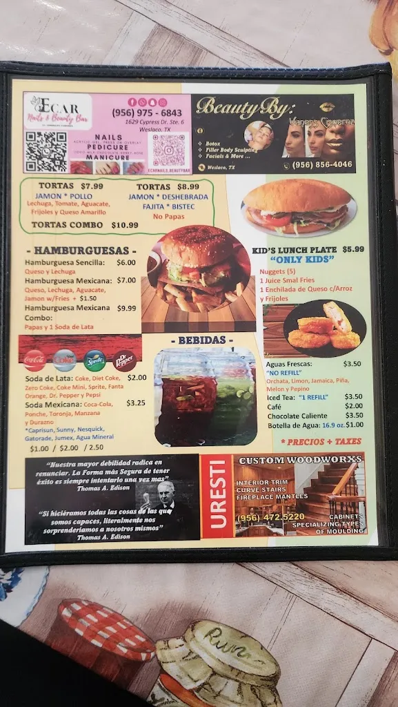 Menu_La Original Pupusas Y Gorditas_Donna, TX_image_old_2