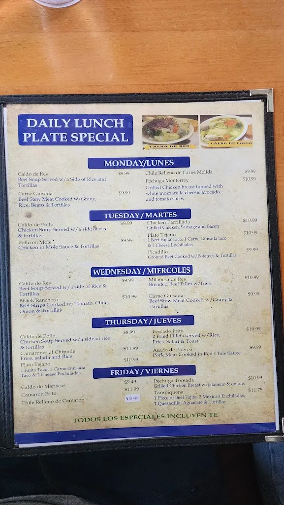 Menu_Don Ponchito's Café_Donna, TX_image_old_2