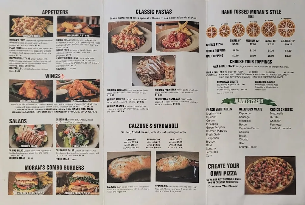 Menu_Moran’s Pizzeria & Restaurant_Donna, TX_image_old_1