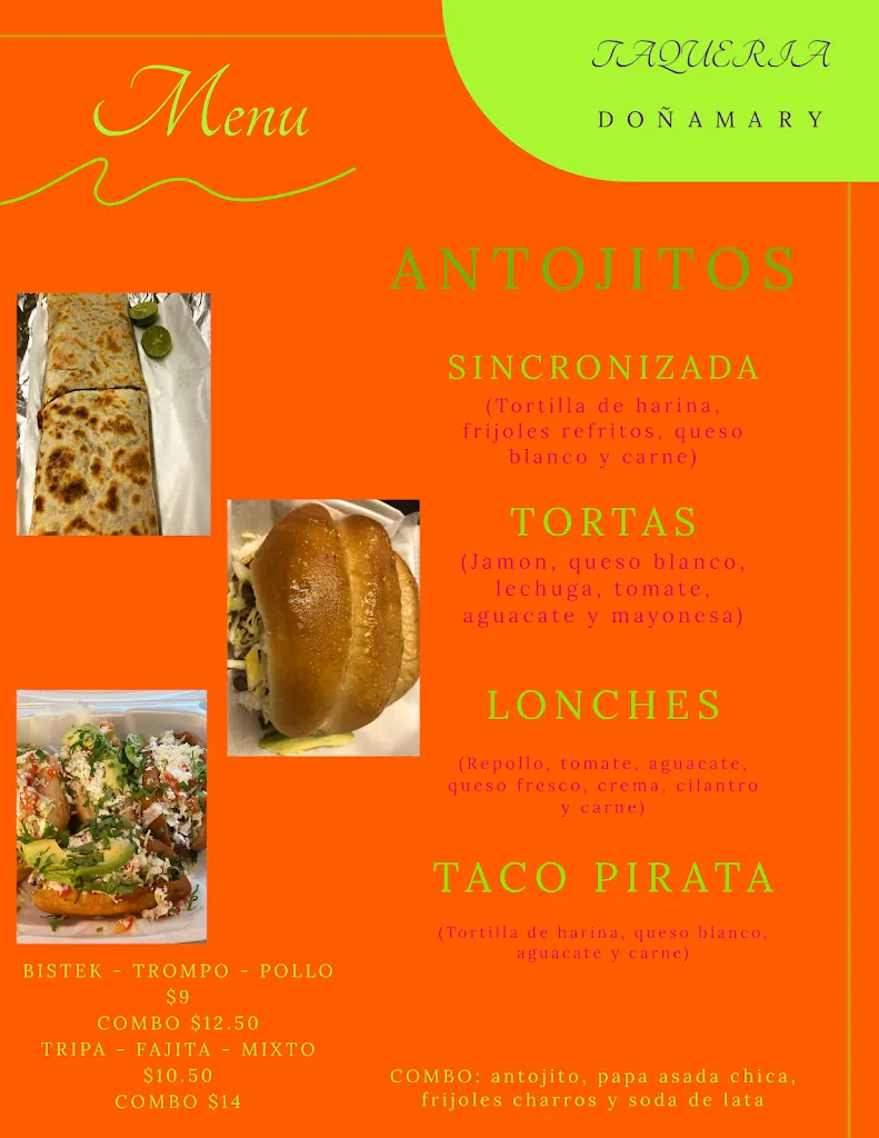 Menu_Taqueria Doña Mary_Donna, TX_image_old_3