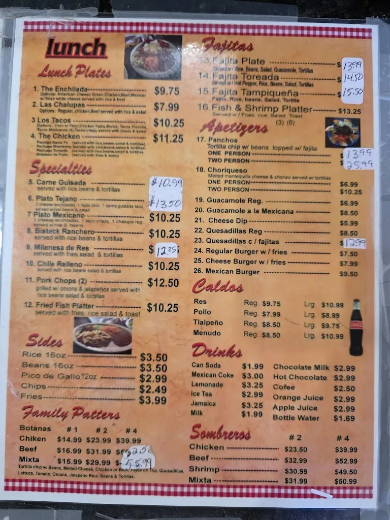 Menu_Dona Mari's cafe_Donna, TX_image_old_2