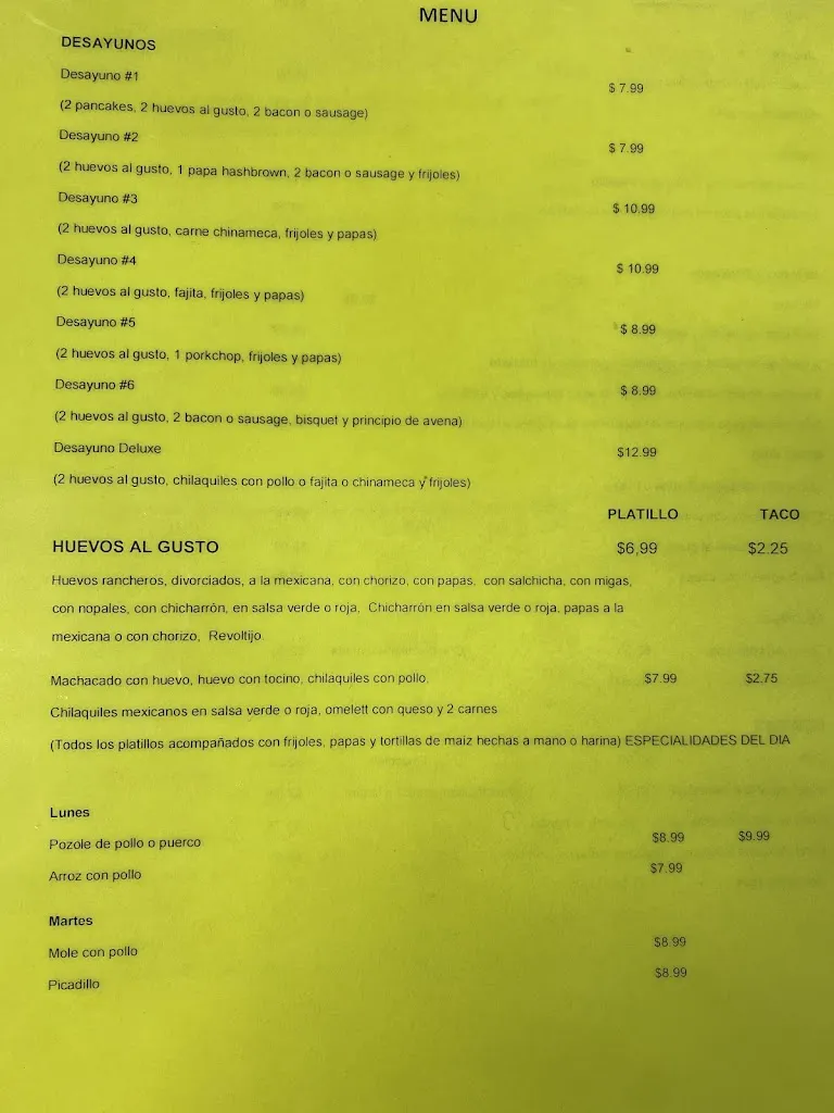 Menu_Don Ponchitos_Donna, TX_image_old_1