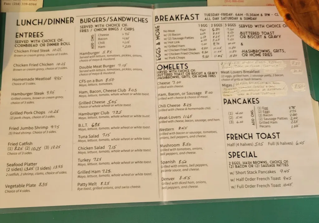Menu_Judy's Cafe #2_Duncanville, TX_image_old_1