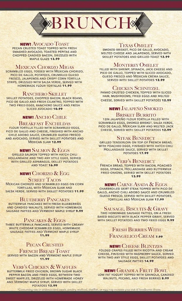 Menu_Verf's Grill & Tavern_Flower Mound, TX_image_old_3