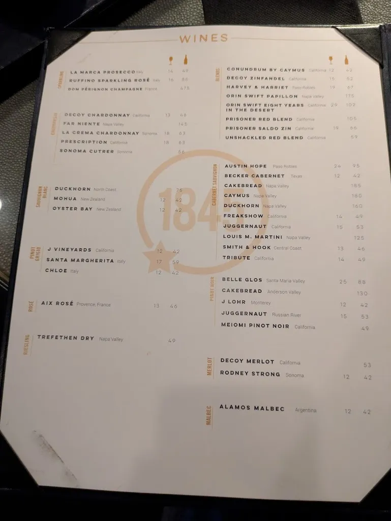 Menu_1845 Taste Texas_Flower Mound, TX_image_old_1