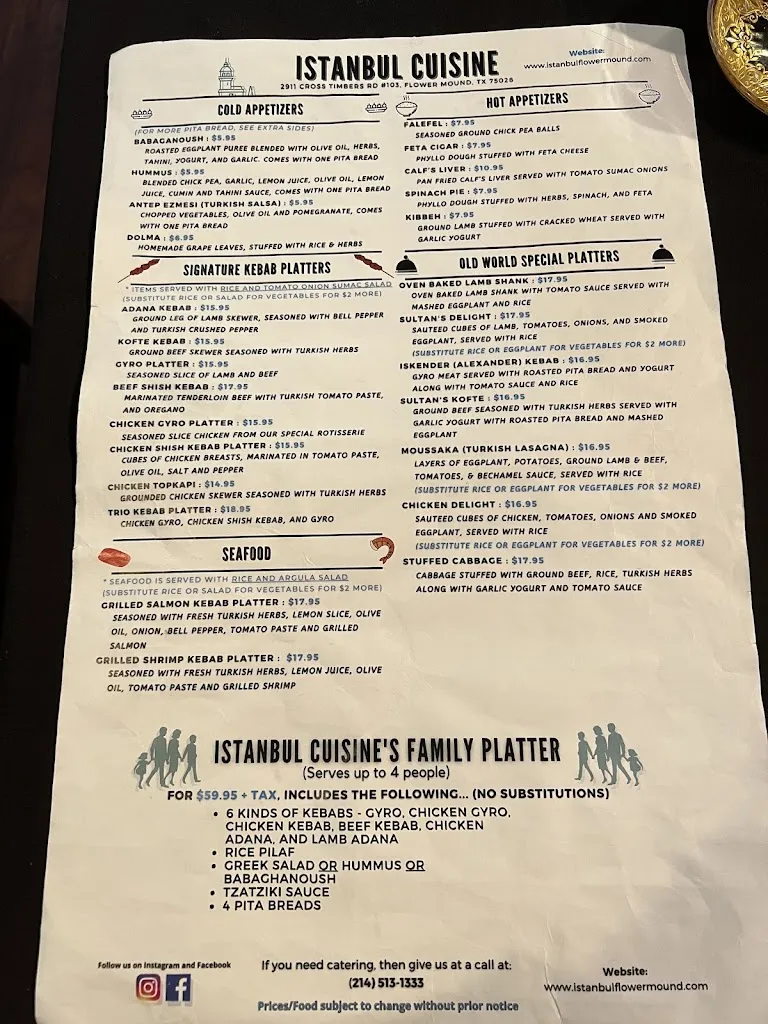 Menu_Istanbul Cuisine Flower Mound_Flower Mound, TX_image_old_3