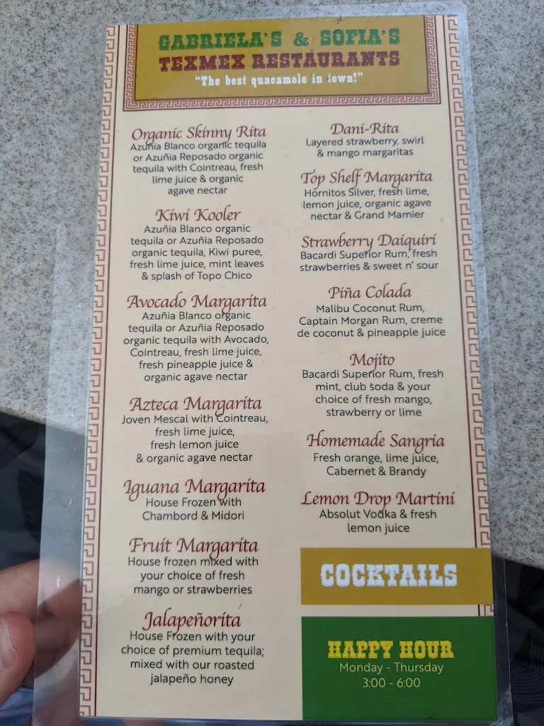 Menu_GABRIELA & SOFIAS TEXMEX_Flower Mound, TX_image_old_3