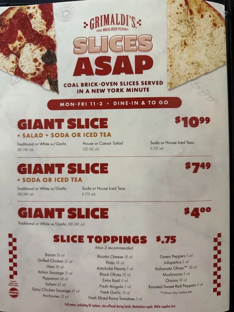 Menu_Grimaldi's Pizzeria_Highland Village, TX_image_old_1