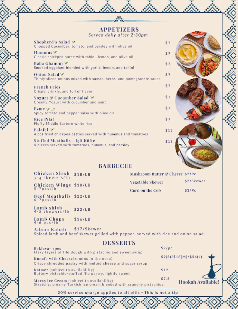Menu_Waterstone Ranch Turkish Restaurant_Rosharon, TX_image_old_1