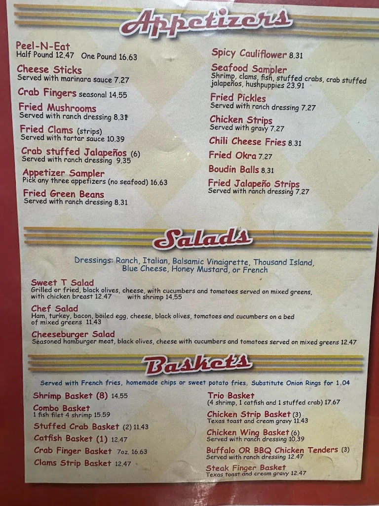 Menu_Sweet T's Diner_Freeport, TX_image_old_1