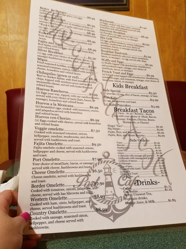 Menu_Port Cafe_Freeport, TX_image_old_3
