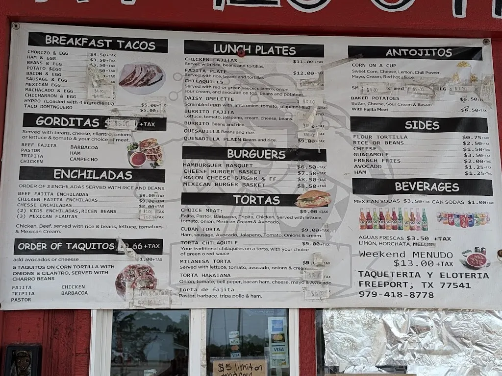 Menu_Taqueria Daisy_Freeport, TX_image_old_2