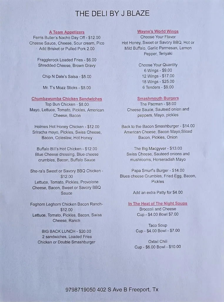 The Deli by J Blaze_Freeport, TX_menu_immagine_3