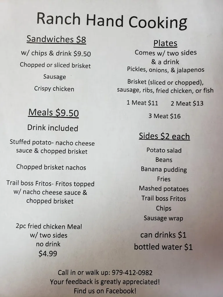 Menu_Ranch hand cooking_Haskell, TX_image_old_1