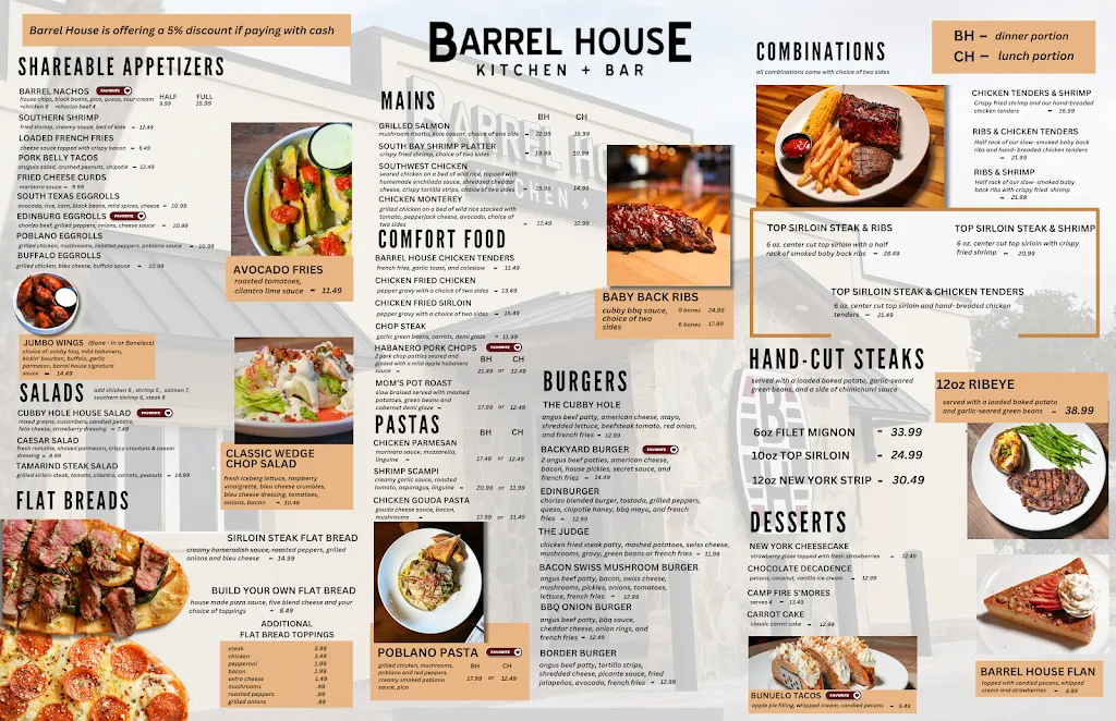 Menu_Barrel House Kitchen & Bar_Edinburg, TX_image_old_1