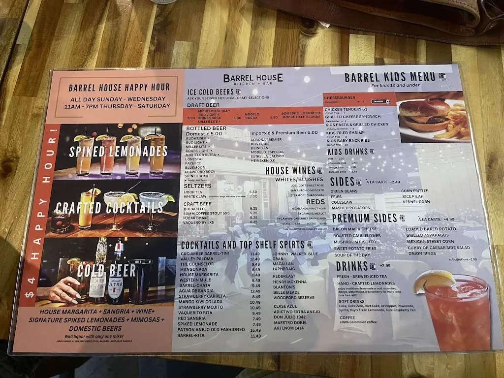 Menu_Barrel House Kitchen & Bar_Edinburg, TX_image_old_3