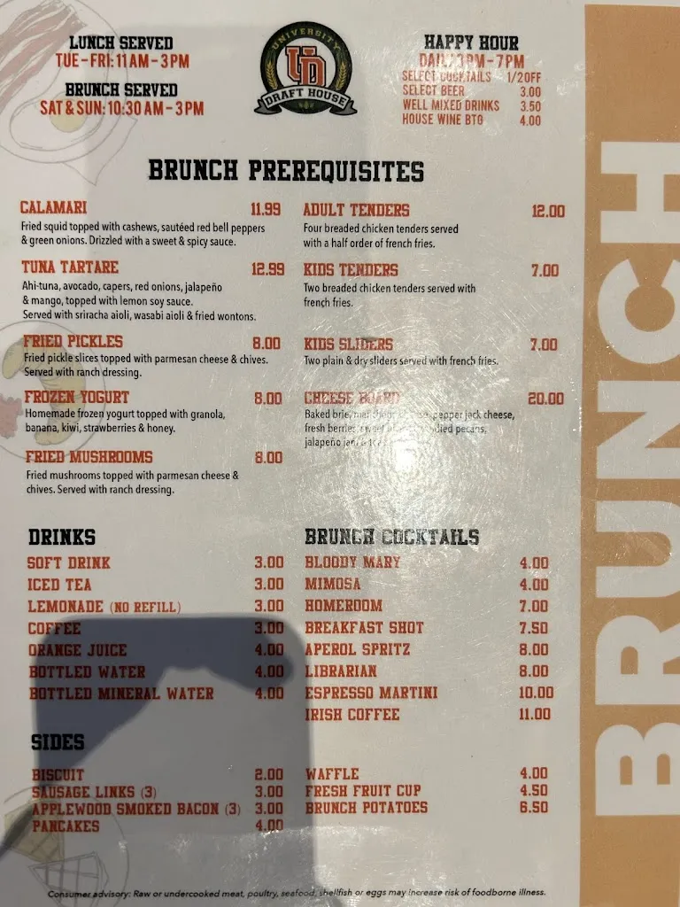 Menu_University Draft House Edinburg_Edinburg, TX_image_old_2