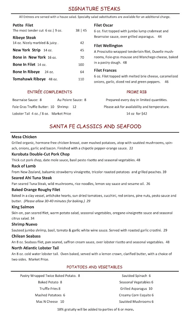 Santa Fe Steakhouse & Cantina restaurante en McAllen, TX