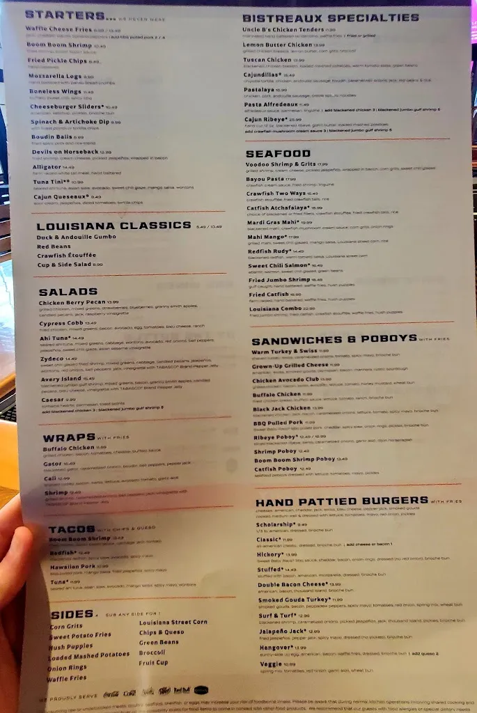 Menu_Walk-On's Sports Bistreaux - Edinburg Restaurant_Edinburg, TX_image_old_2