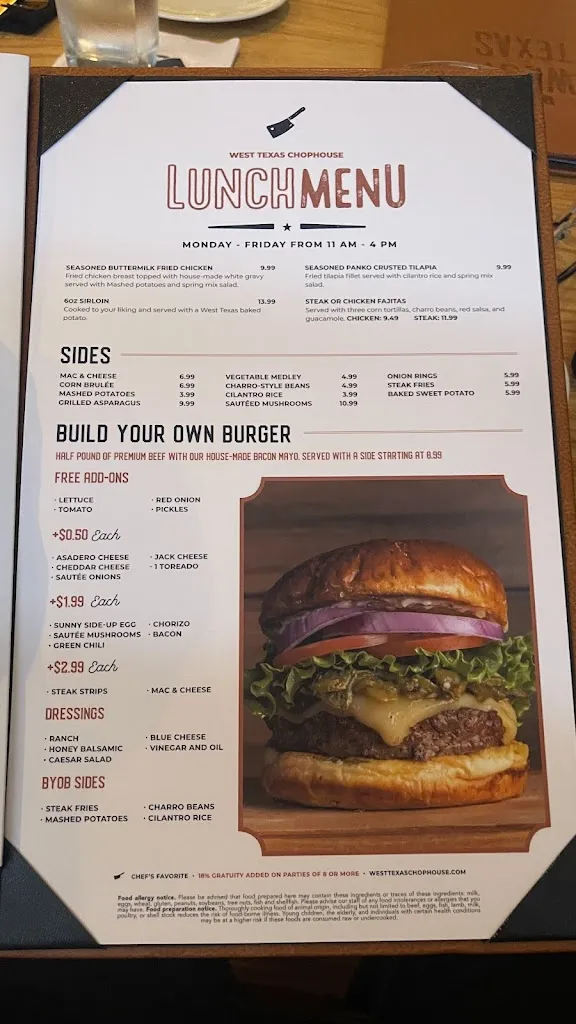 Menu_West Texas Chophouse_El Paso, TX_image_old_3