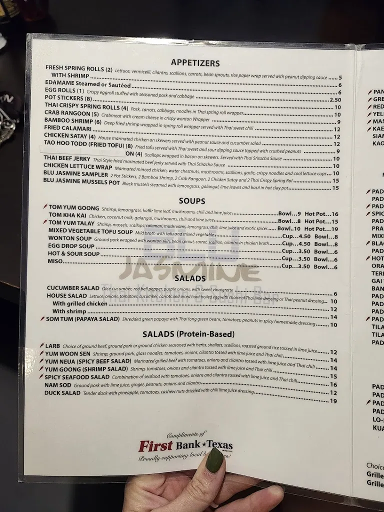 Menu_Blu Jasmine Thai Kitchen_Hudson Oaks, TX_image_old_2