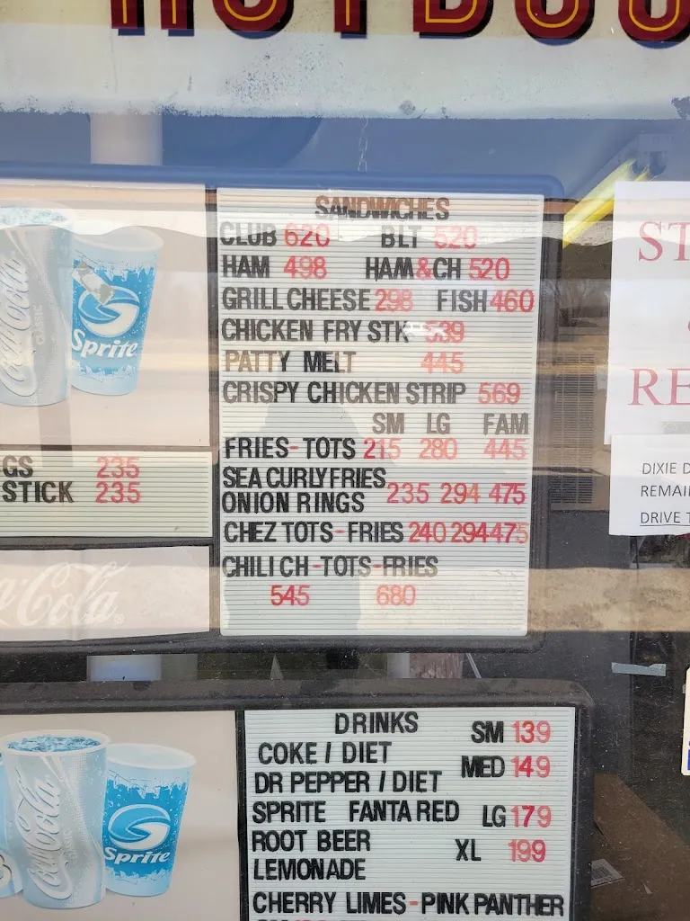 Menu_Dixie Dog Drive In_Idalou, TX_image_old_3