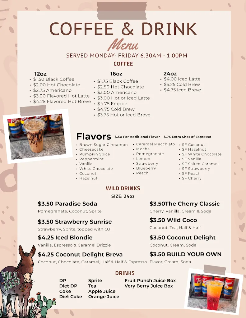 Menu_Wild Eats_Lubbock, TX_image_old_3