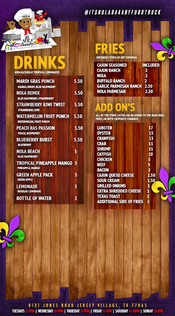 Menu_It's Nola Baaaby (Food Truck)_Jersey Village, TX_image_old_2