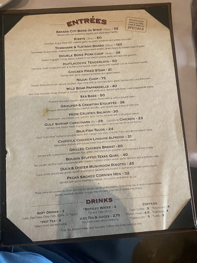 Menu_Border Foundry Restaurant and Bar_Laredo, TX_image_old_3