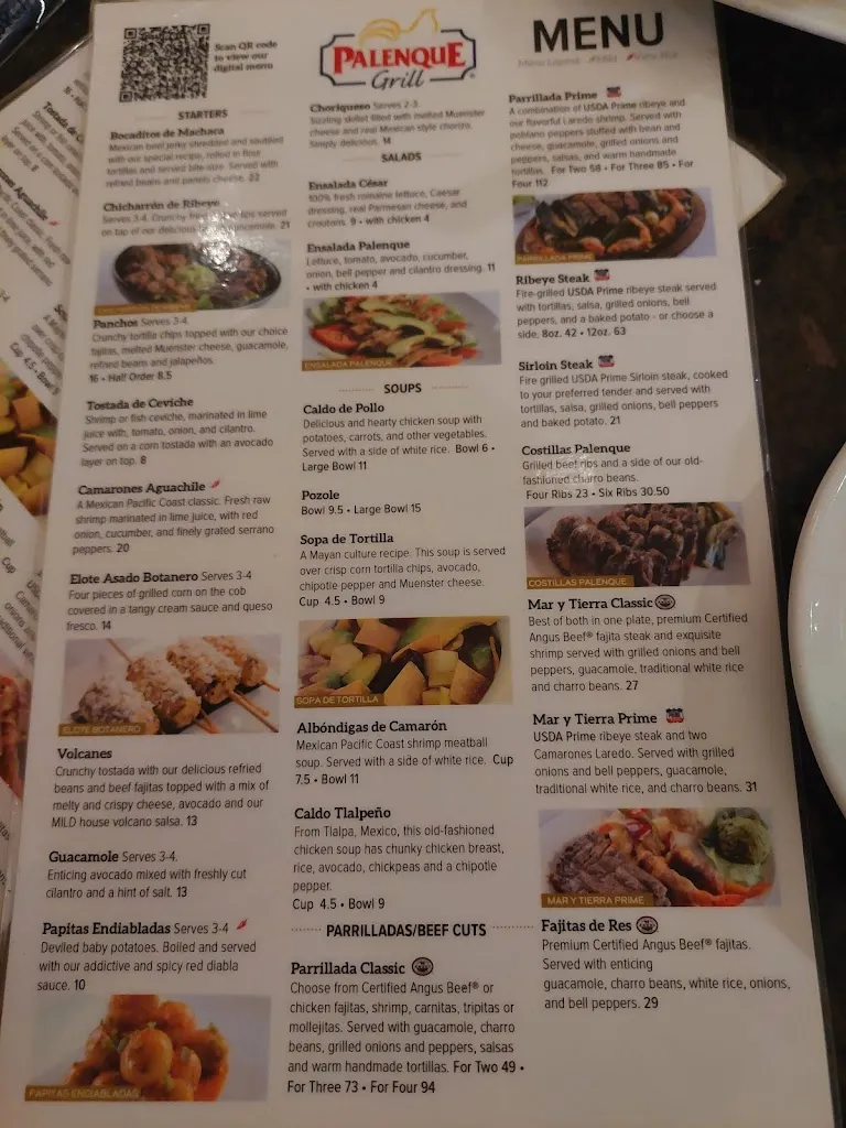 Menu_Palenque Grill Hwy 35_Laredo, TX_image_old_1
