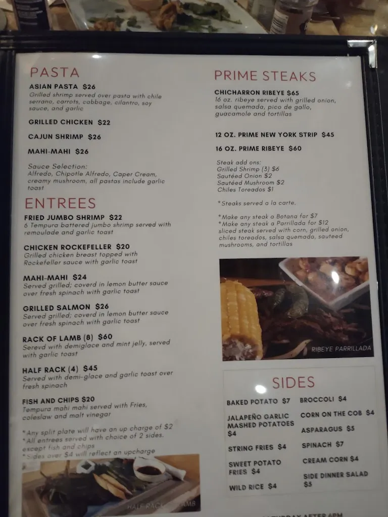 Menu_Cosmos Bar & Grill_Laredo, TX_image_old_1