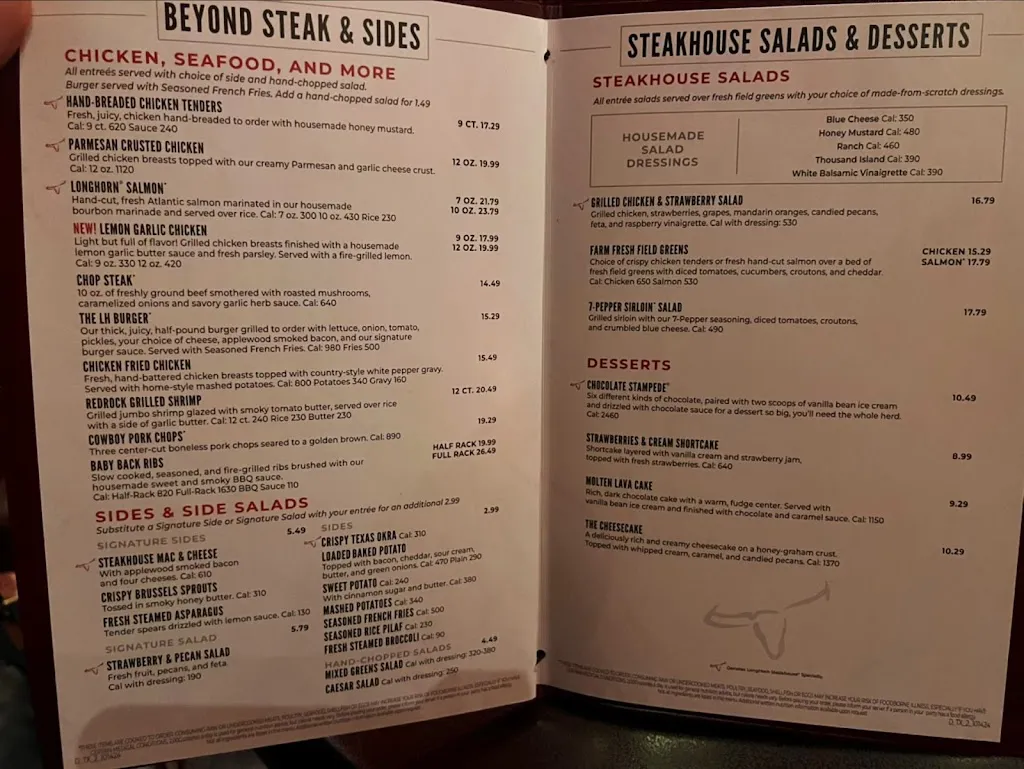 Menu_LongHorn Steakhouse_Laredo, TX_image_old_1