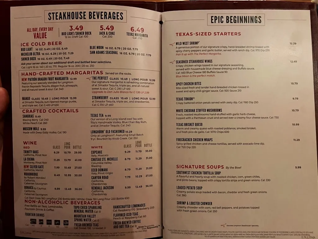 Menu_LongHorn Steakhouse_Laredo, TX_image_old_2