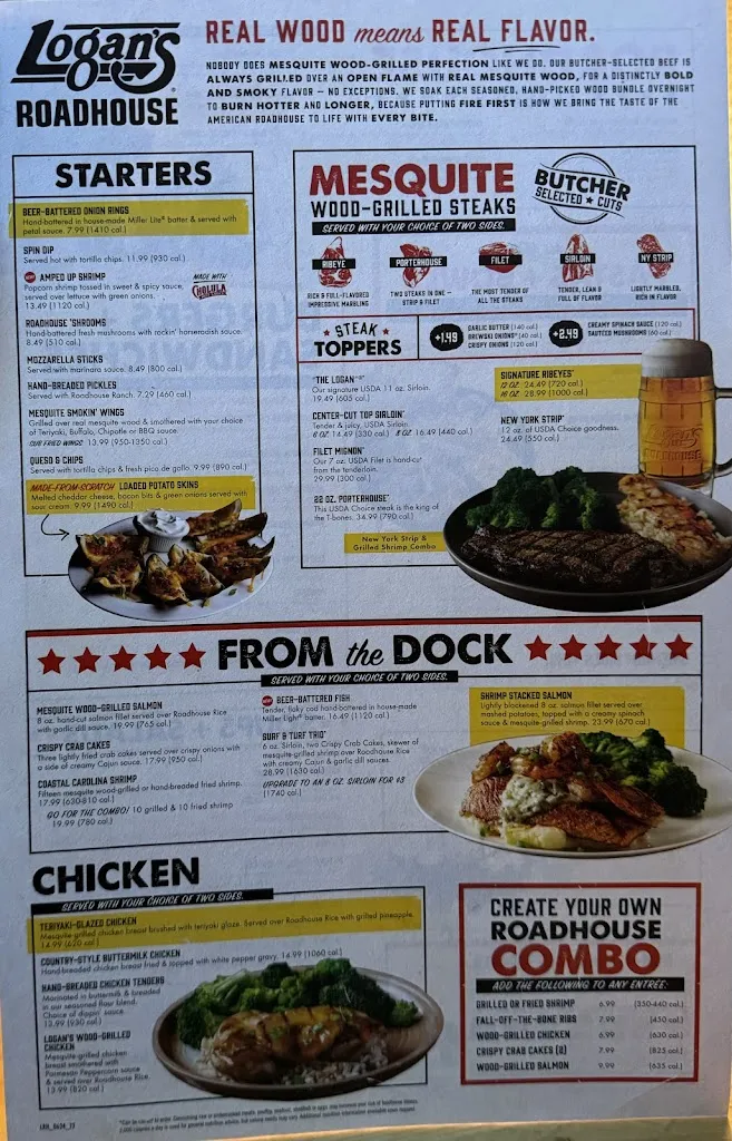 Menu_Logan's Roadhouse_Laredo, TX_image_old_1