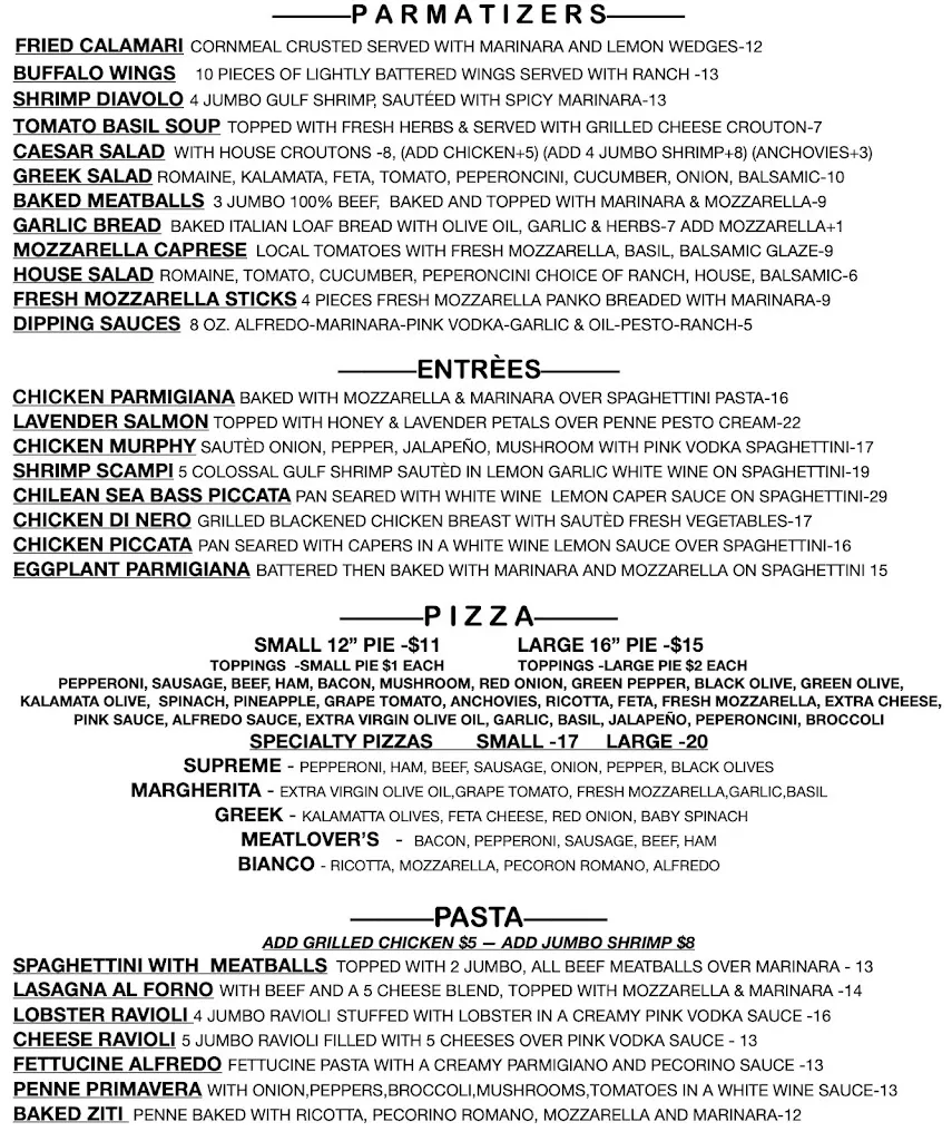 Menu_Parma Pasta Pizza_Lewisville, TX_image_old_1