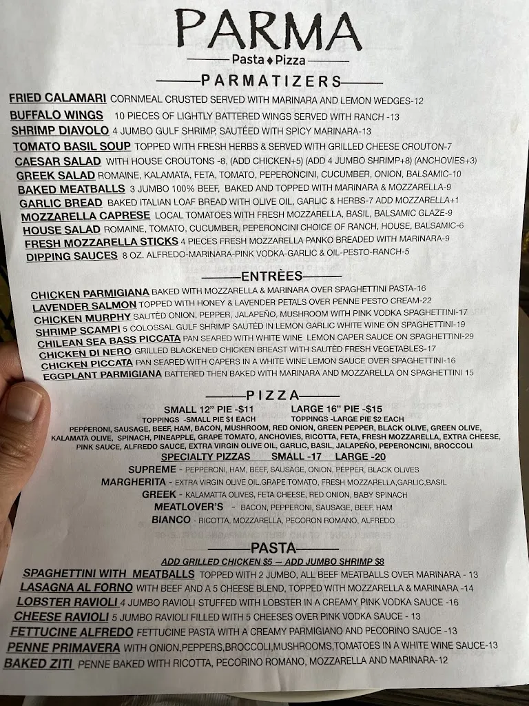Menu_Parma Pasta Pizza_Lewisville, TX_image_old_2