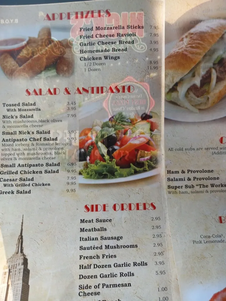 Menu_Nick's Pizza & Pasta, Inc._Lewisville, TX_image_old_3