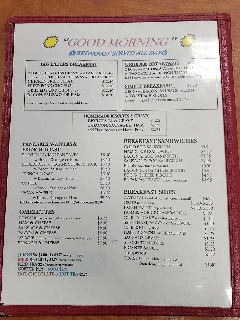 Menu_Mama’s Daughters’ Diner_Lewisville, TX_image_old_1