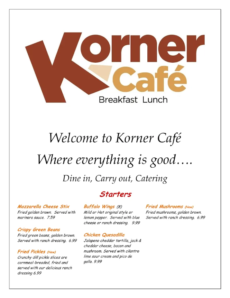 Menu_Korner Cafe_Lewisville, TX_image_old_3