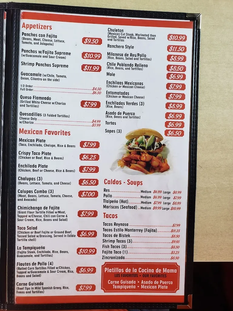 Menu_Marisol's Restaurant_San Juan, TX_image_old_1