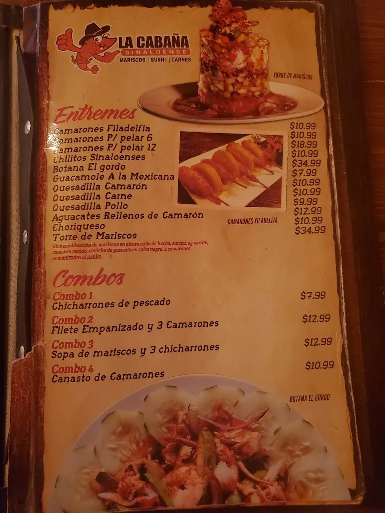 Menu_La Cabaña Sinaloense_1209 E Nolana Loop, Pharr_image_old_3