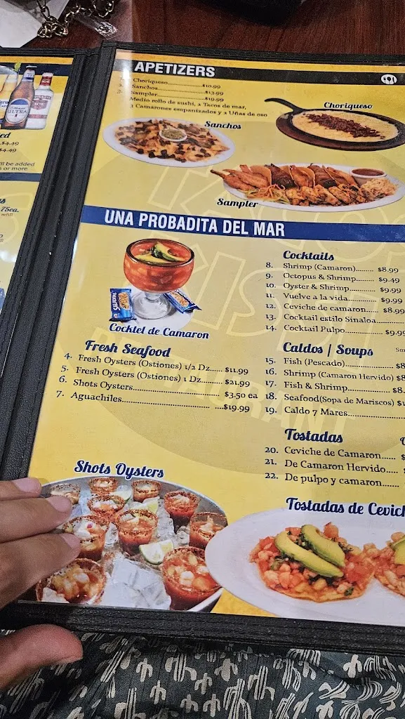 Menu_KISSI Restaurant_San Juan, TX_image_old_2