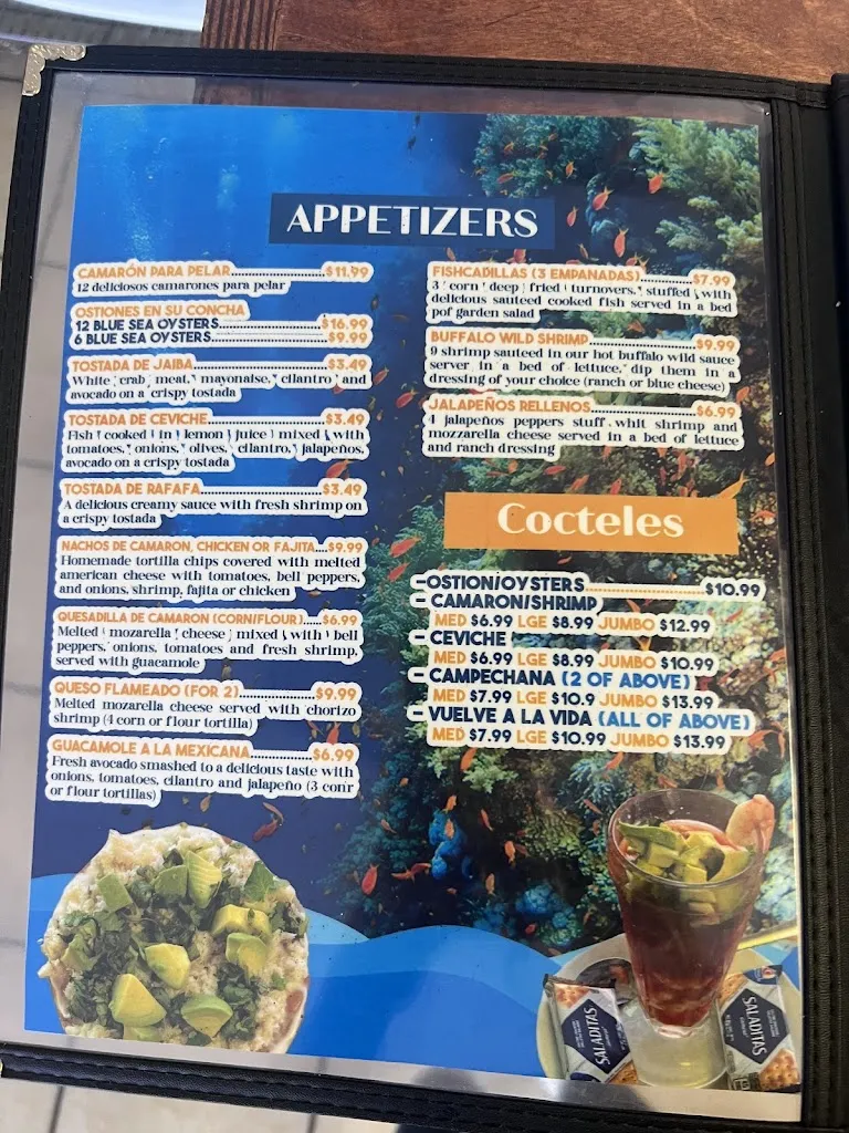 Menu_Blue Sea Seafood Restaurant_Edinburg, TX_image_old_1