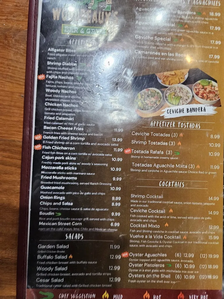 Menu_Woodreaux's Bar & Grill_Edinburg, TX_image_old_3