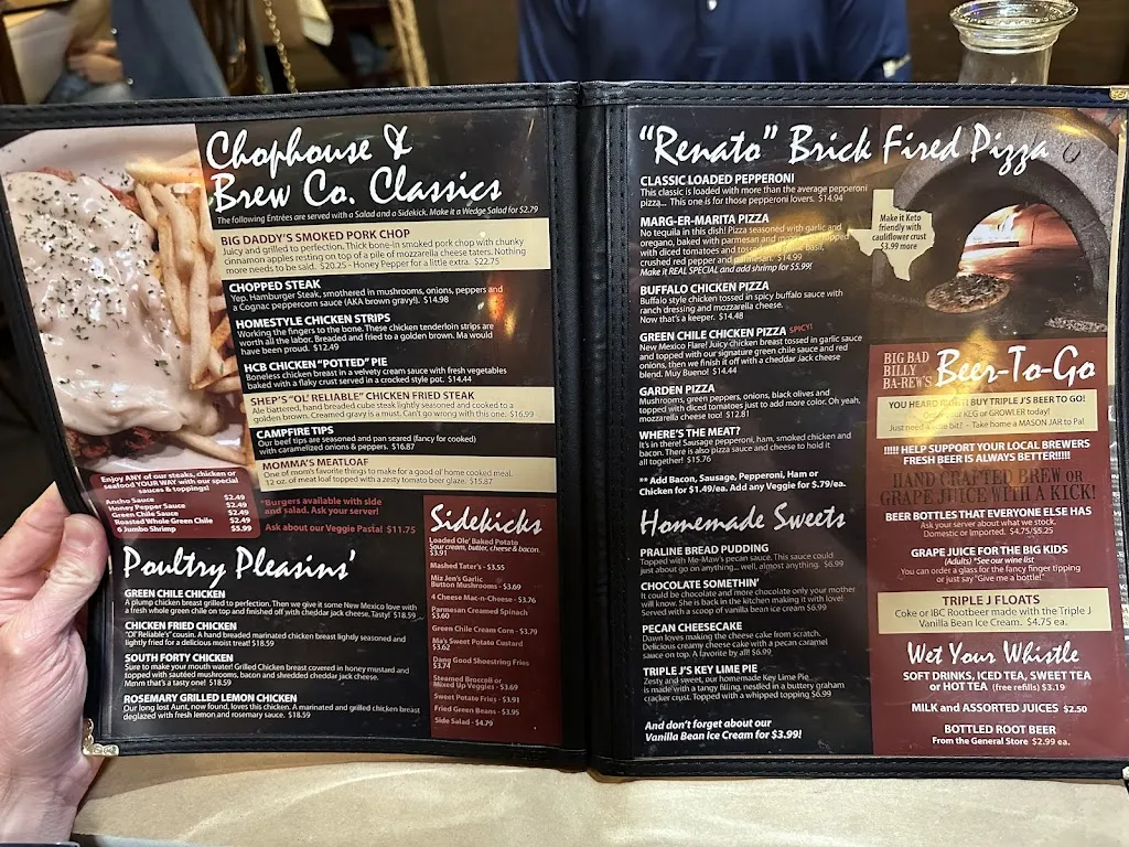 Menu_Triple J Chophouse & Brew Co._Lubbock, TX_image_old_1