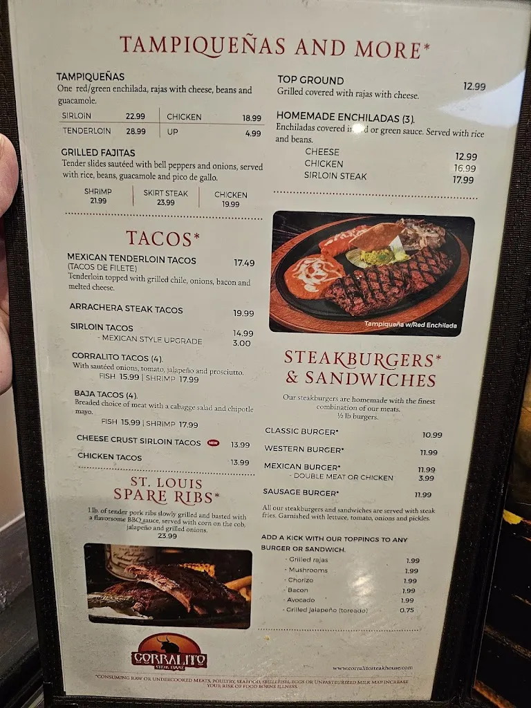 Menu_Corralito Steak House Lubbock_Lubbock, TX_image_old_3