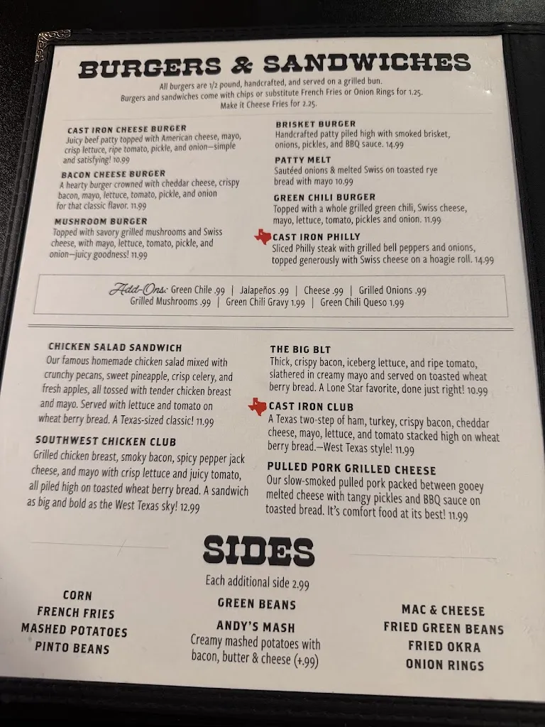 Menu_Cast Iron Grill_Lubbock, TX_image_old_2